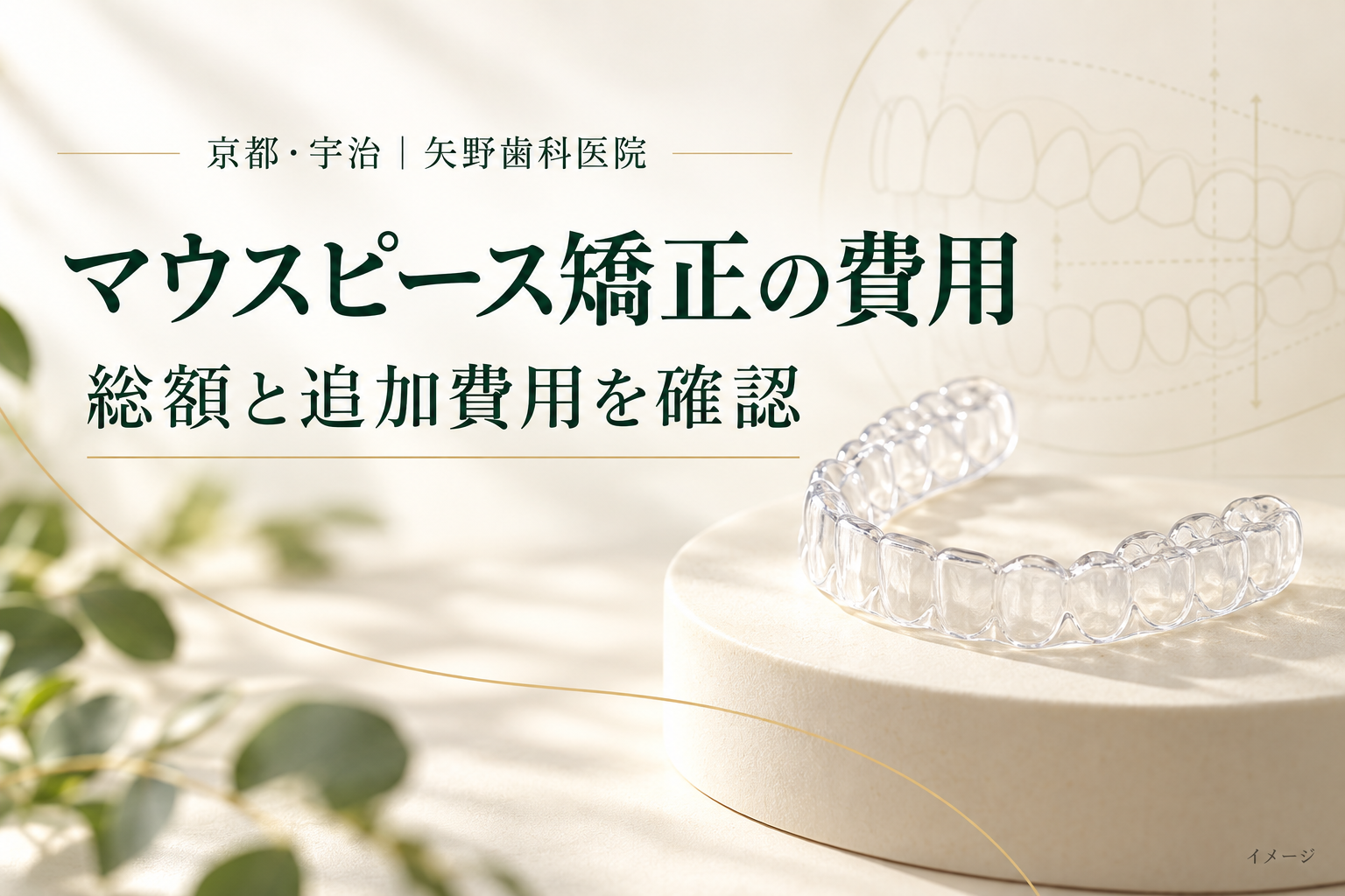 マウスピース矯正の費用の解説記事イメージ
