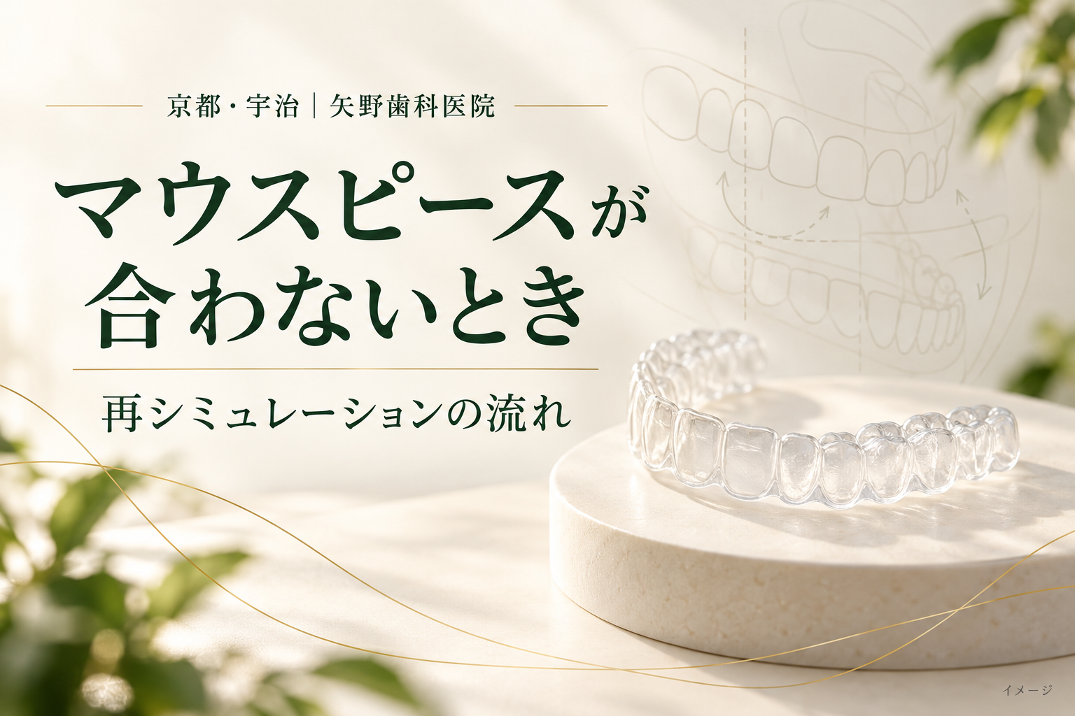 マウスピースが合わないときの解説記事イメージ