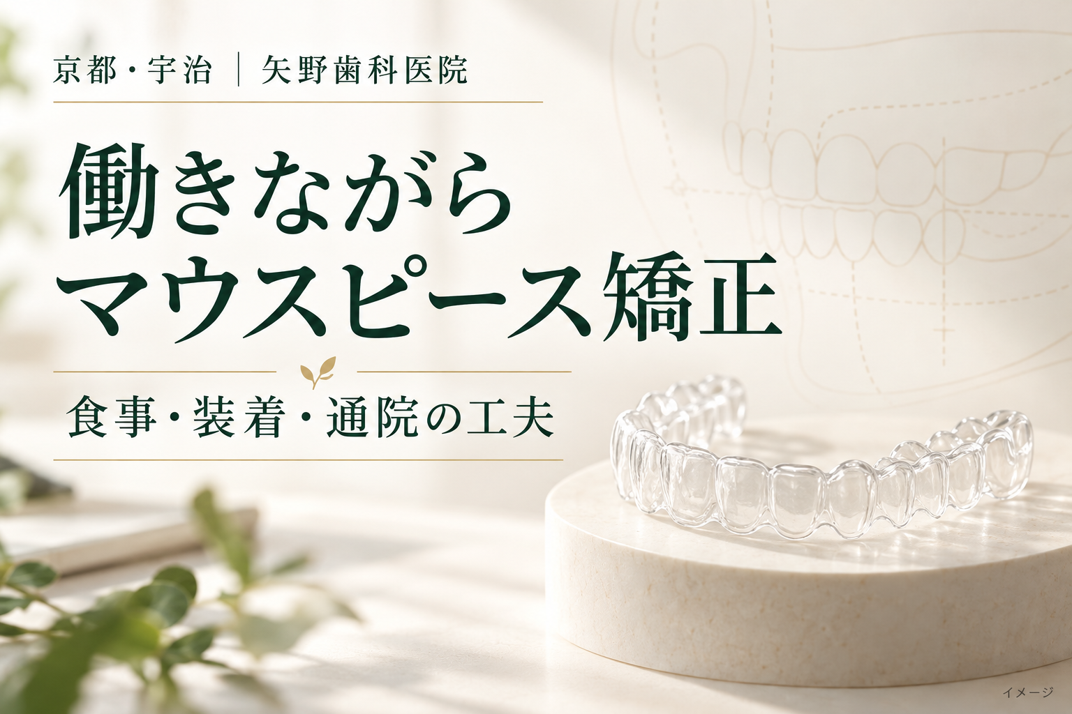 働きながらマウスピース矯正の解説記事イメージ
