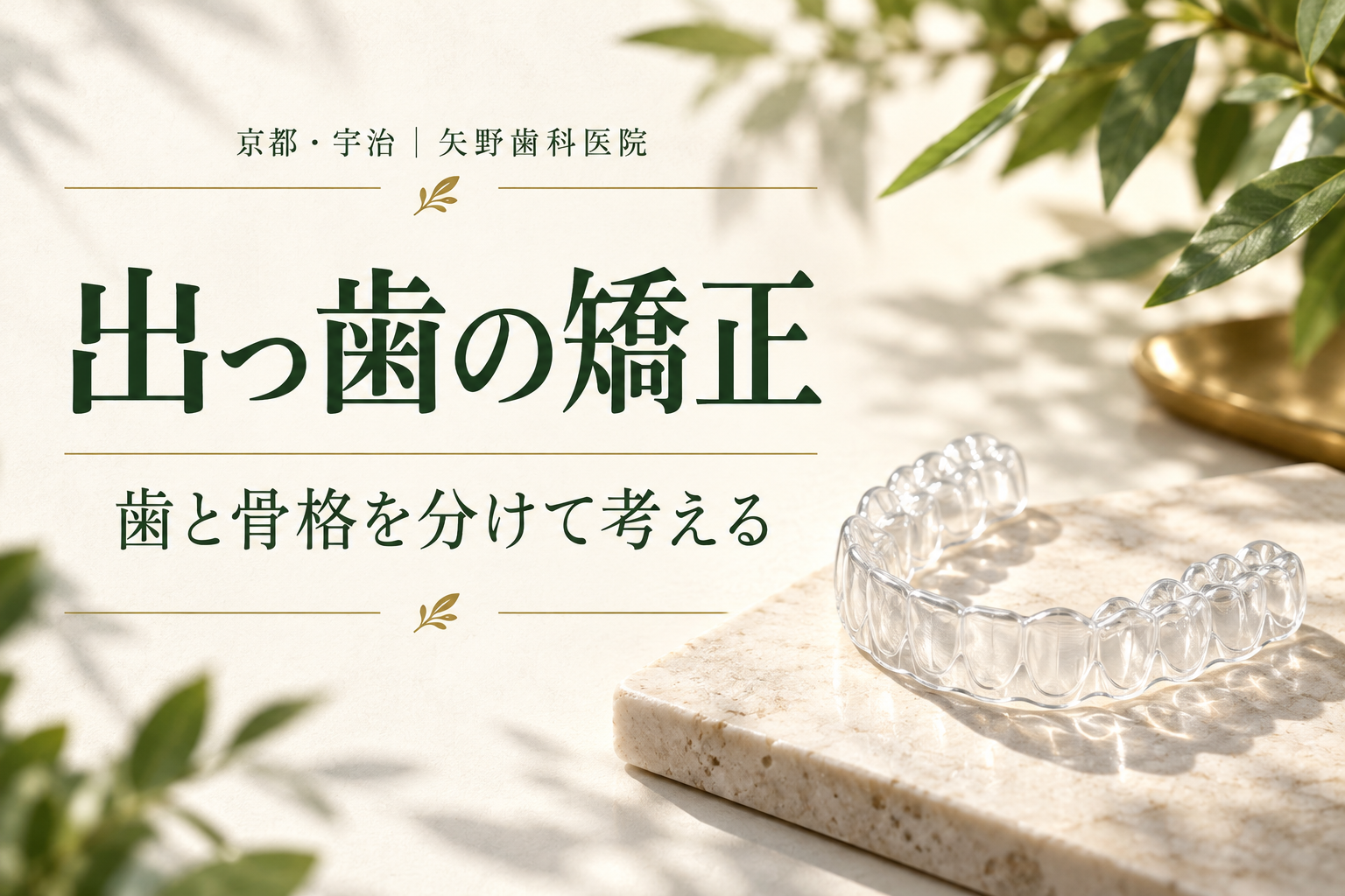 出っ歯の矯正の解説イメージ