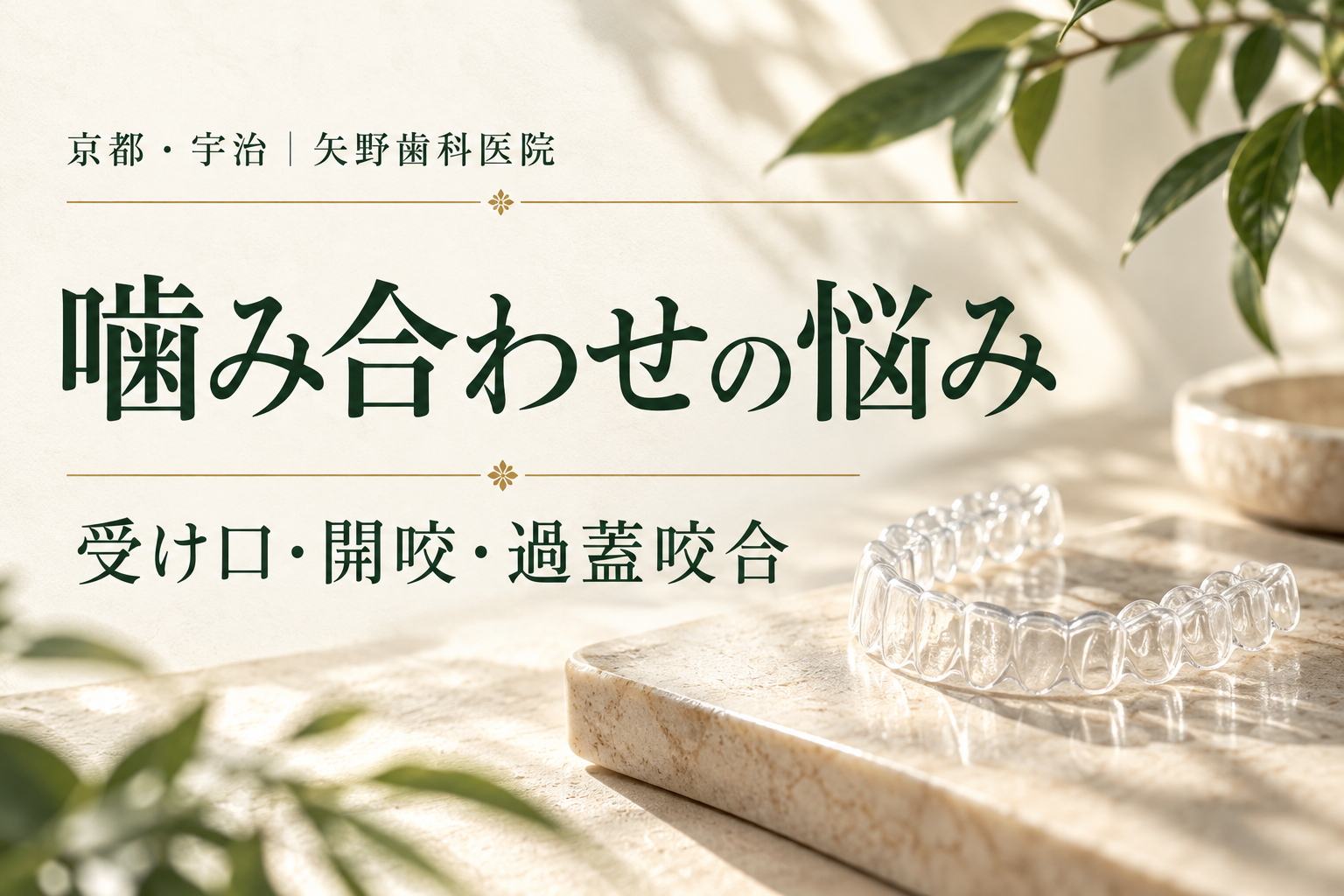噛み合わせの悩みの解説イメージ