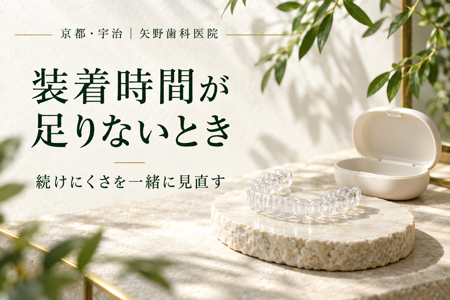 マウスピースの装着時間が足りない・つけ忘れたら?自己判断で交換しないためにのイメージ