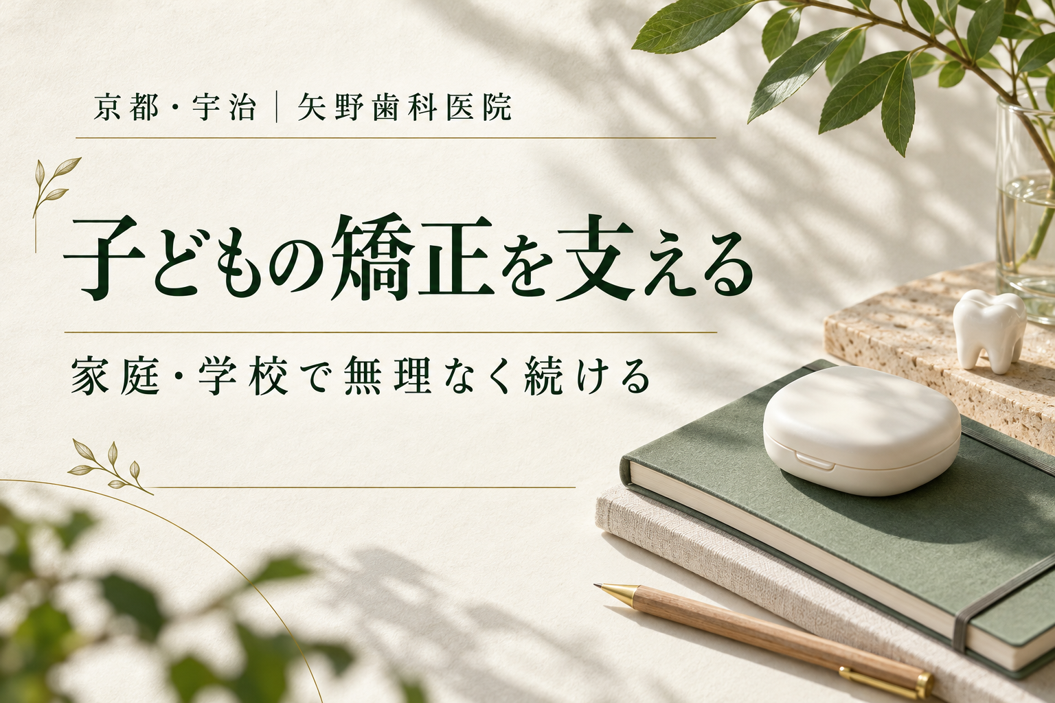 子どもの矯正が続かないとき｜嫌がる・痛い・学校で困るときの保護者の支え方のイメージ